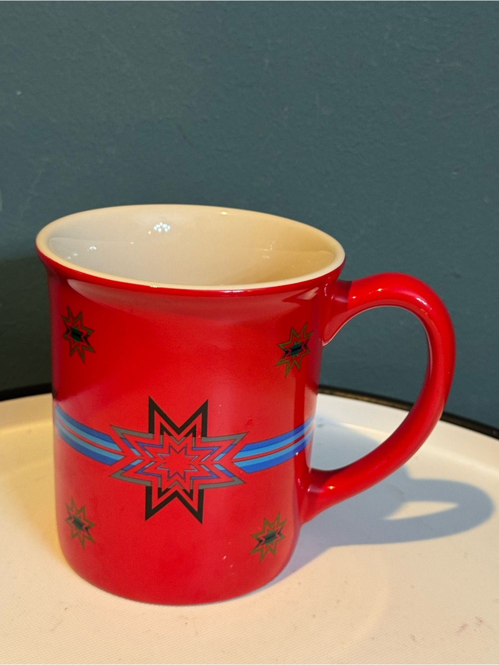 Pendleton Woolen Mills Red Sioux Star Blanket Series 18oz Coffee Mug Cup
